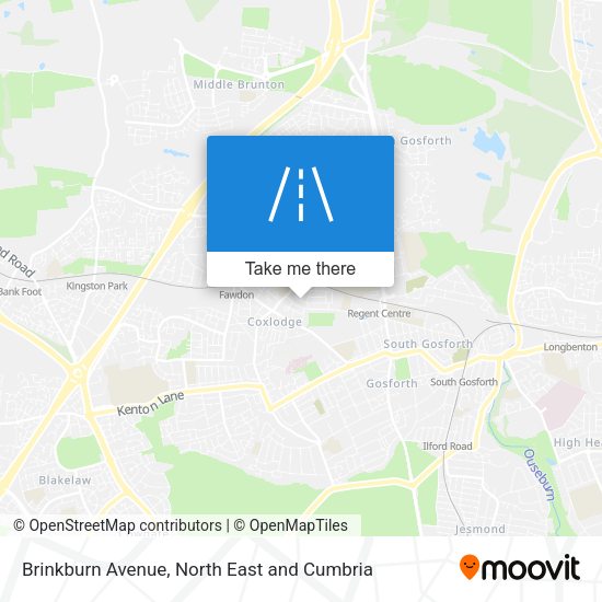 Brinkburn Avenue map