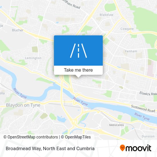 Broadmead Way map