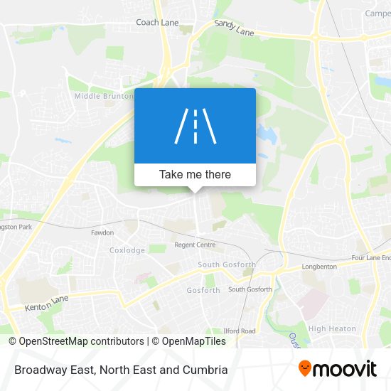 Broadway East map