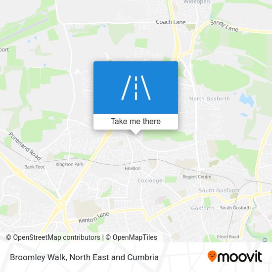 Broomley Walk map