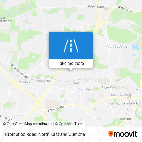 Brotherlee Road map