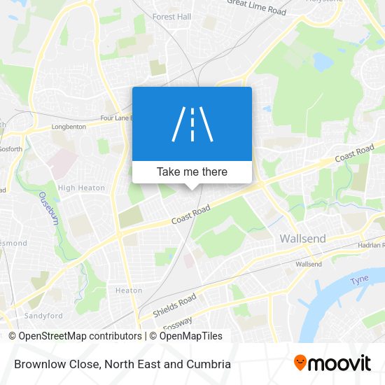 Brownlow Close map