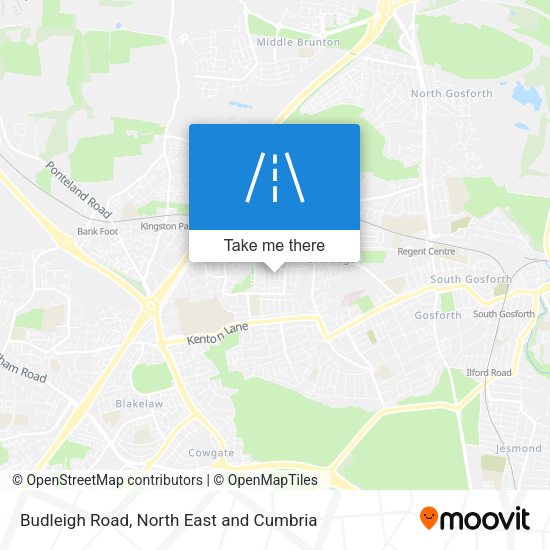 Budleigh Road map