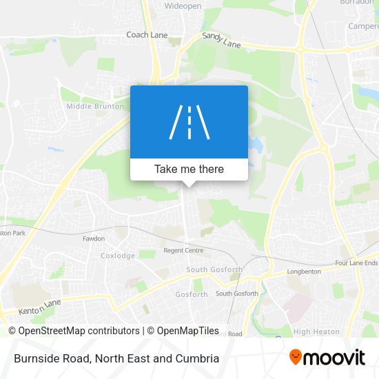 Burnside Road map
