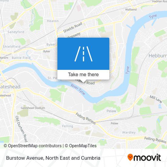 Burstow Avenue map