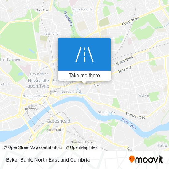 Byker Bank map