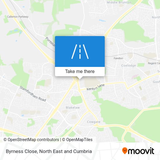 Byrness Close map
