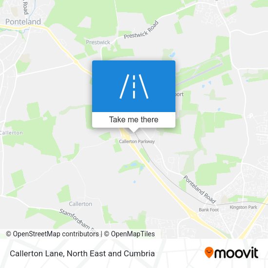 Callerton Lane map