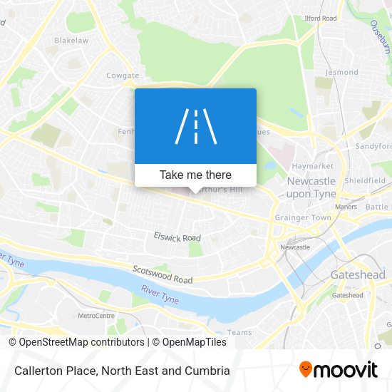 Callerton Place map