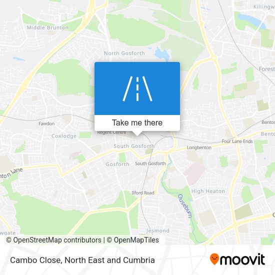 Cambo Close map