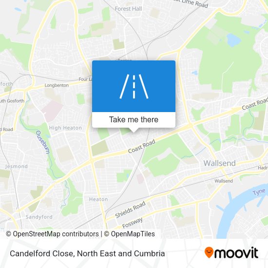Candelford Close map
