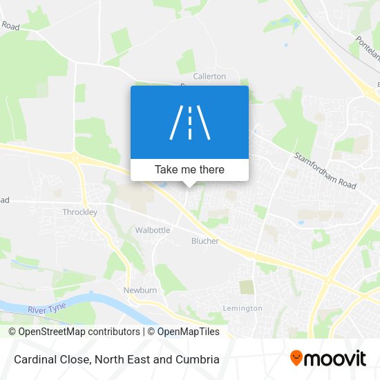 Cardinal Close map