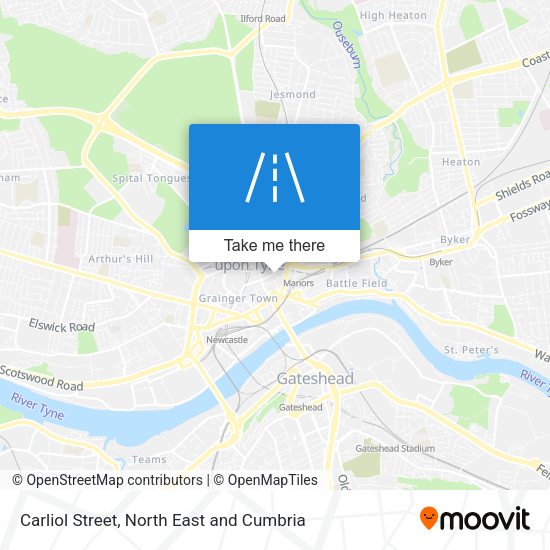 Carliol Street map