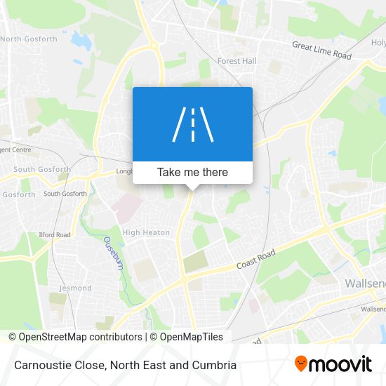 Carnoustie Close map