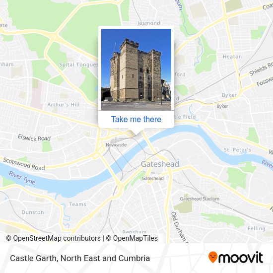 Castle Garth map