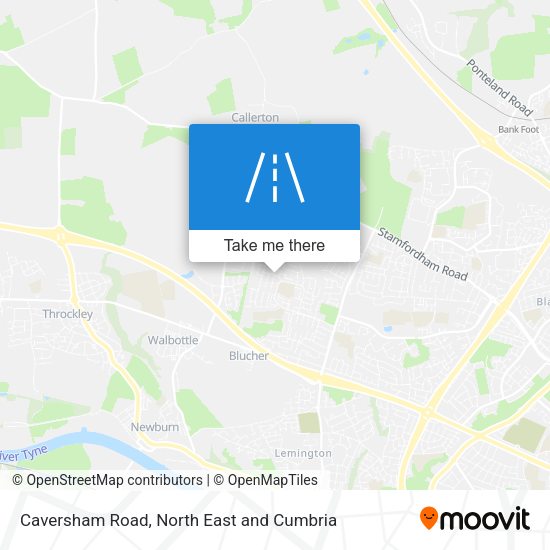 Caversham Road map
