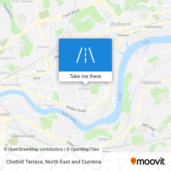 Chathill Terrace map