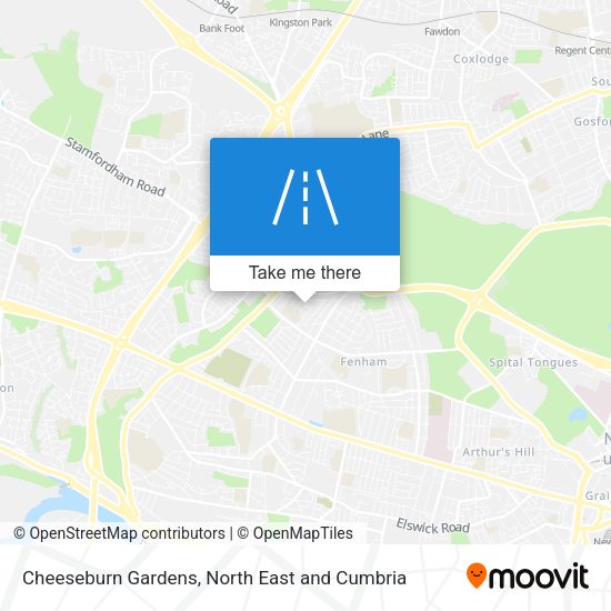 Cheeseburn Gardens map