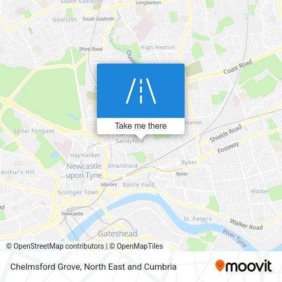 Chelmsford Grove map