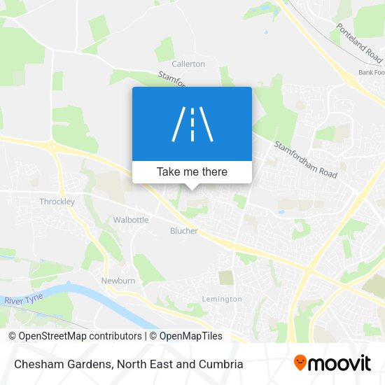 Chesham Gardens map