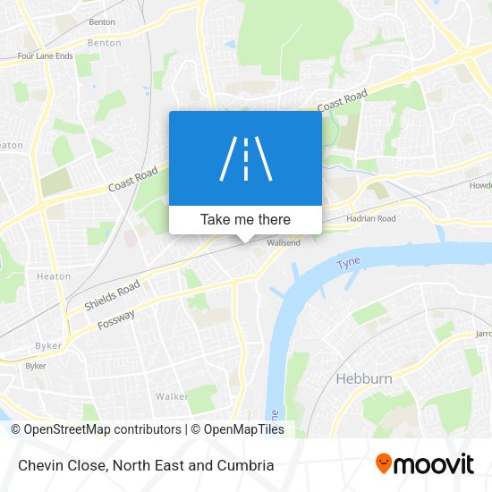 Chevin Close map