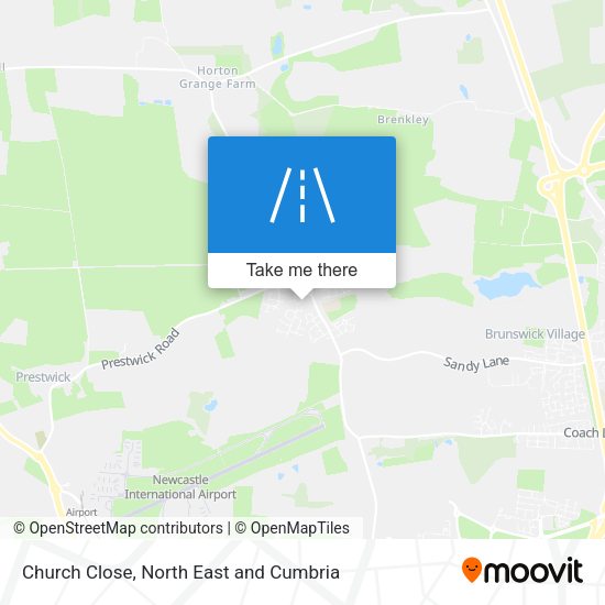 Church Close map
