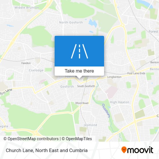 Church Lane map