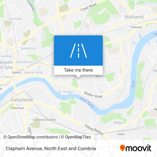 Clapham Avenue map