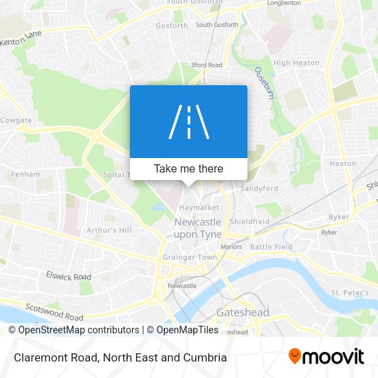Claremont Road map