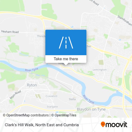 Clark's Hill Walk map
