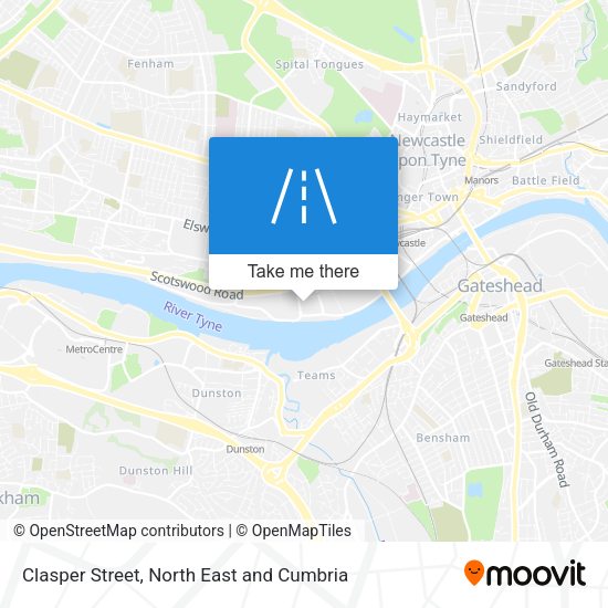 Clasper Street map