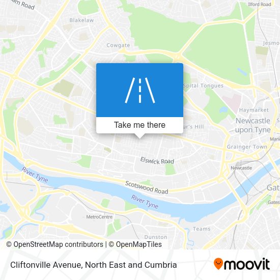 Cliftonville Avenue map