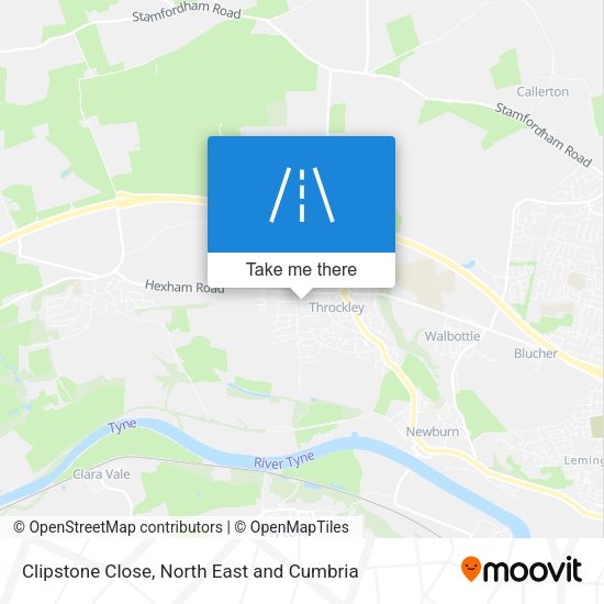 Clipstone Close map