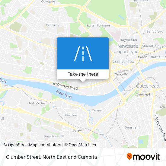 Clumber Street map
