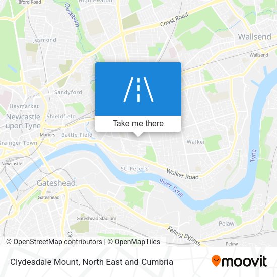 Clydesdale Mount map