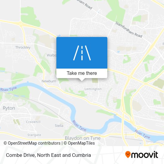Combe Drive map