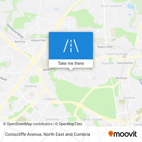 Coniscliffe Avenue map