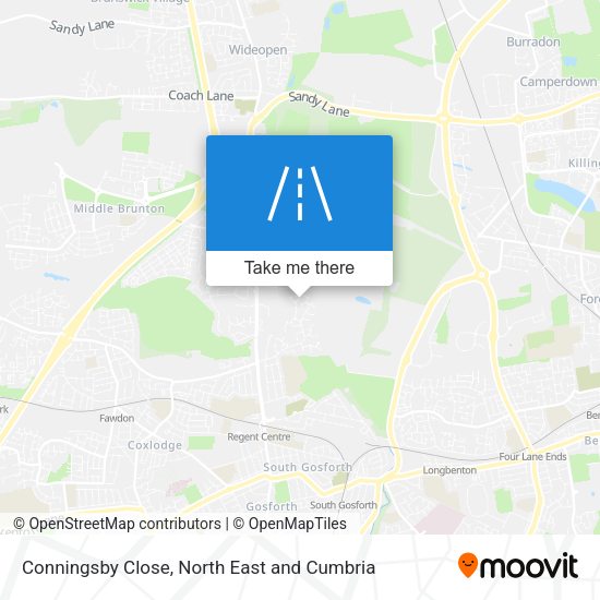 Conningsby Close map