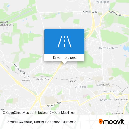 Cornhill Avenue map