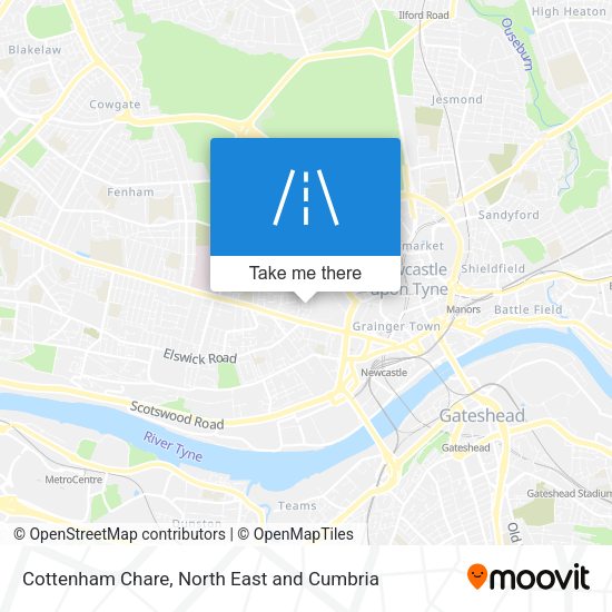 Cottenham Chare map