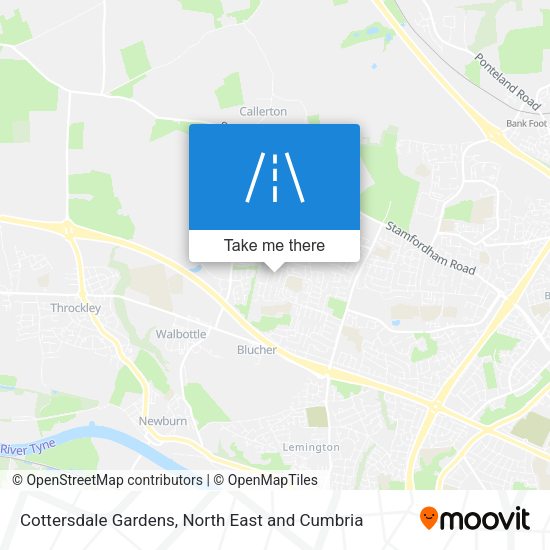 Cottersdale Gardens map