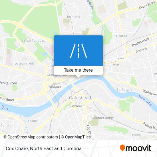 Cox Chare map
