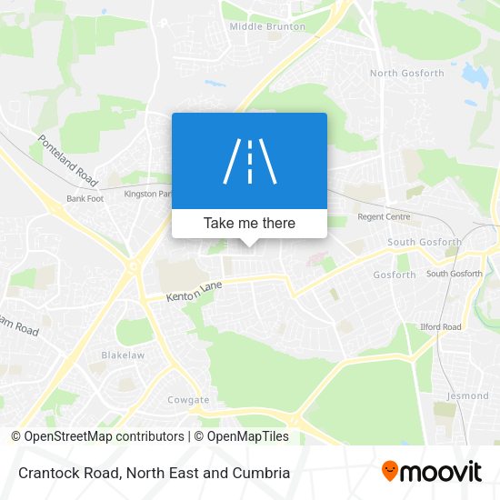 Crantock Road map