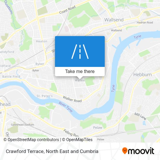 Crawford Terrace map