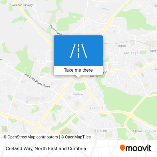 Creland Way map