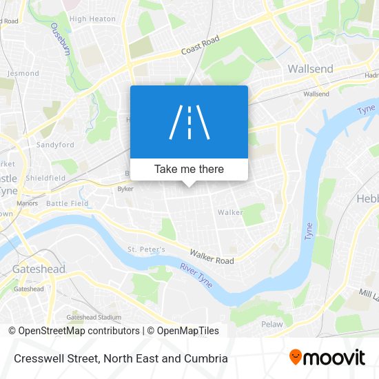 Cresswell Street map
