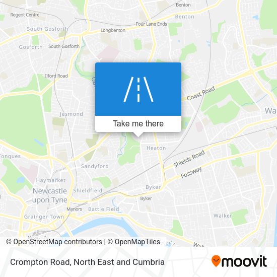 Crompton Road map