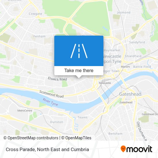 Cross Parade map