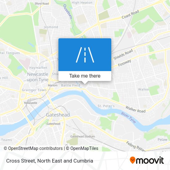 Cross Street map