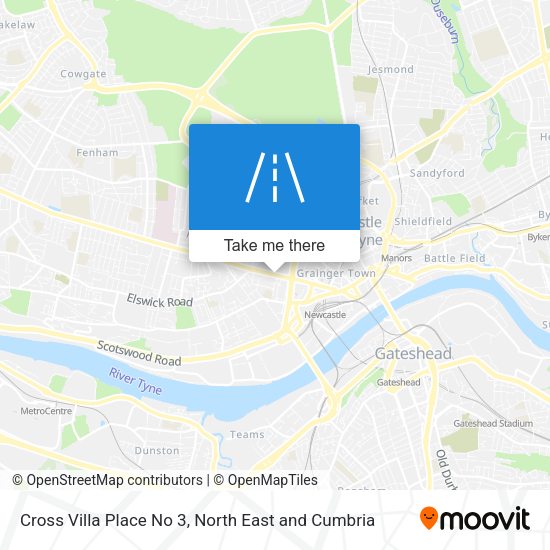 Cross Villa Place No 3 map